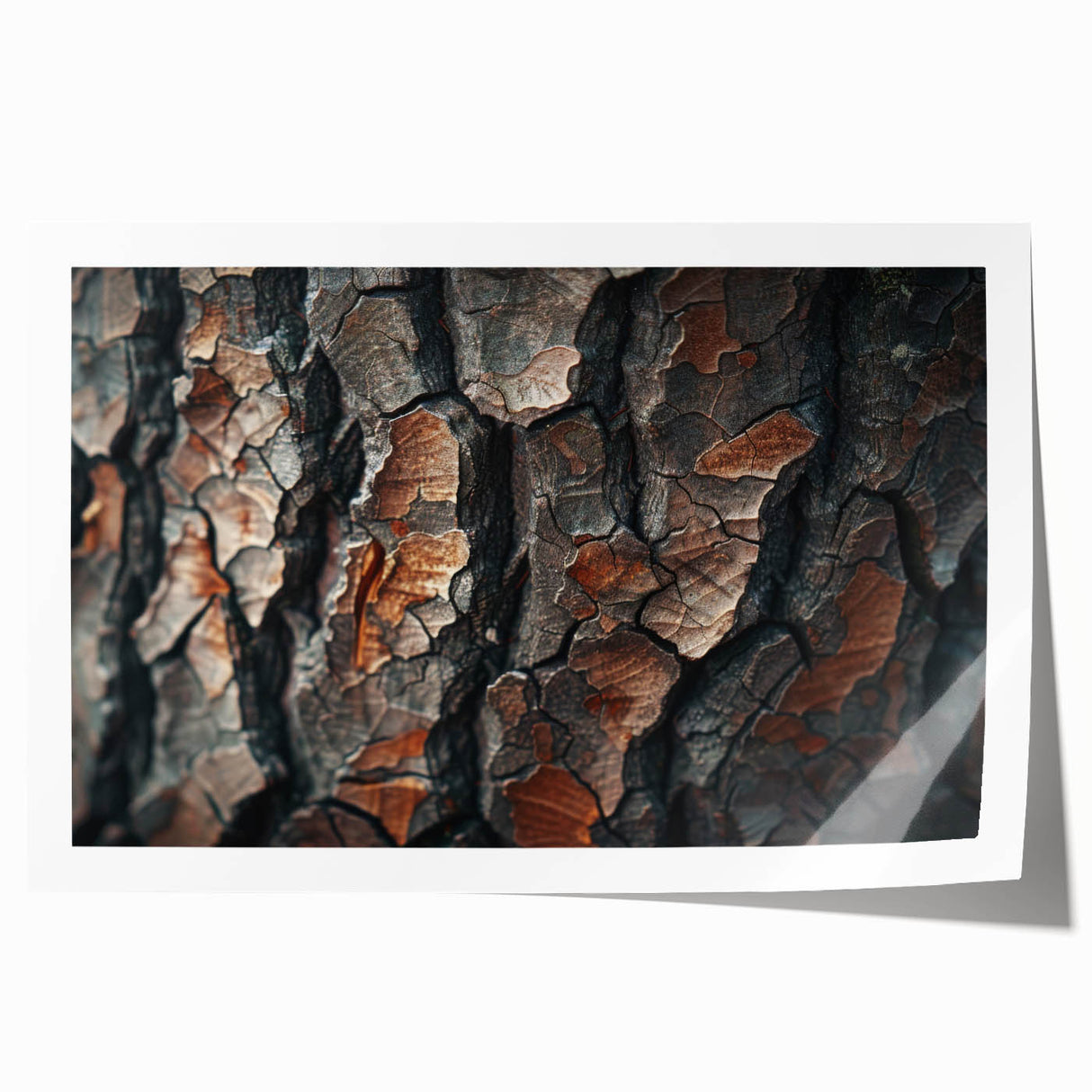 Botanical forest wall art print showcasing an intricate design of blooming flowers and trees, ideal for home decor, offered as a rolled canvas for easy framing.