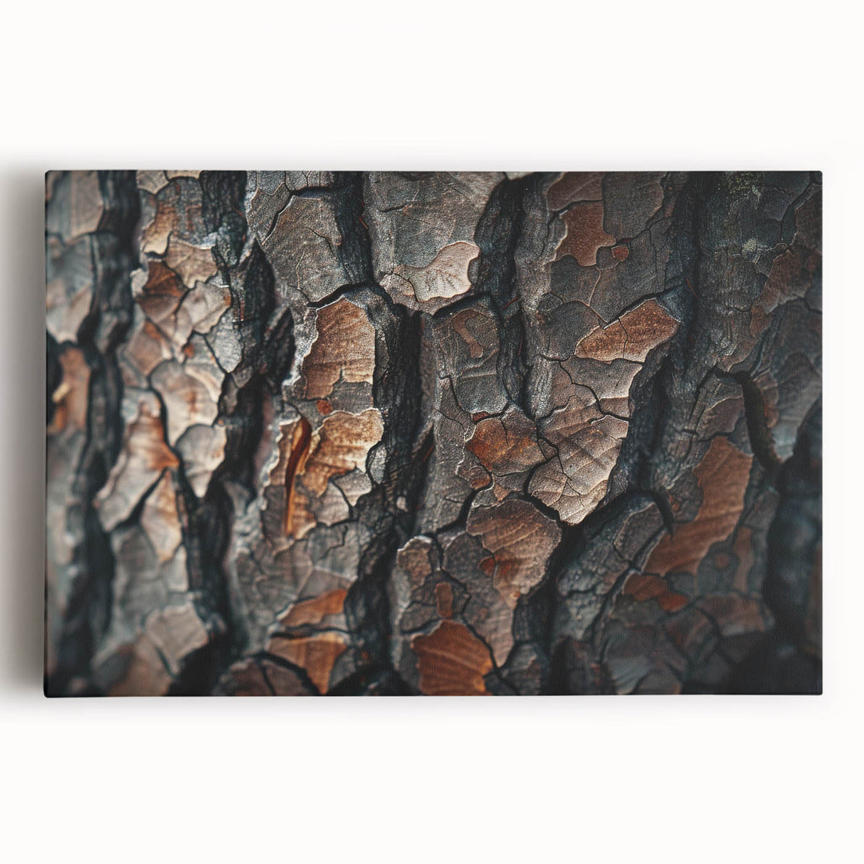 Vibrant botanical forest wall art canvas showcasing lush green trees and colorful floral accents, perfect for enhancing home decor and bringing nature indoors.