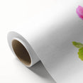 Botanical geranium wall art design on rolled canvas showcasing vibrant pink and green hues, ideal for home decor and art enthusiasts, packaged securely for delivery.