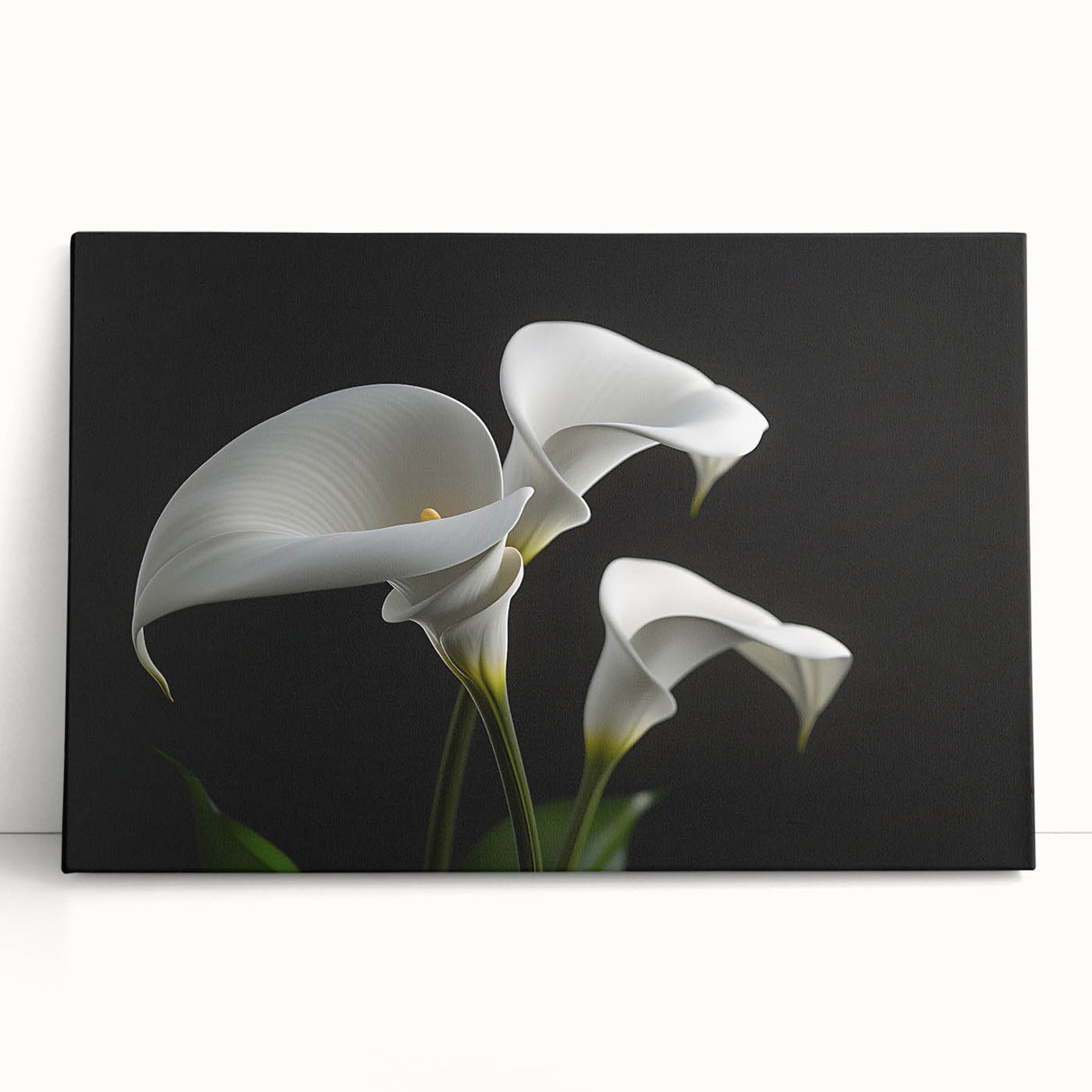 Stunning botanical wall art featuring intricately designed irises on stretched canvas, showcasing vibrant colors and fine details, perfect for home decor.