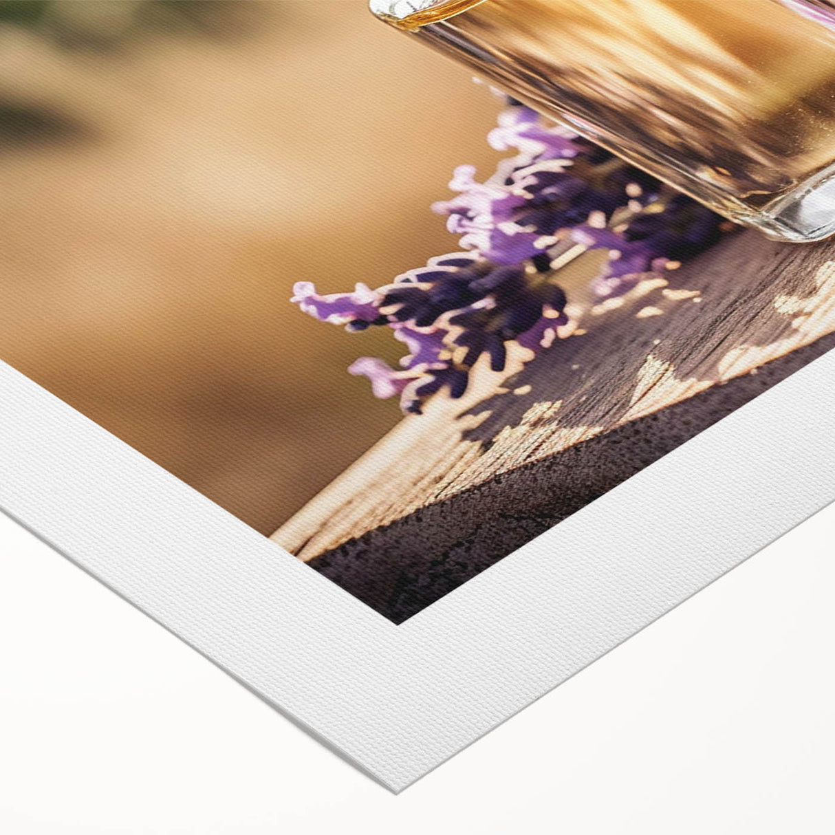 Lavender botanical wall art design on rolled canvas, showcasing delicate purple flowers with intricate details, ideal for home decor and relaxation themes.
