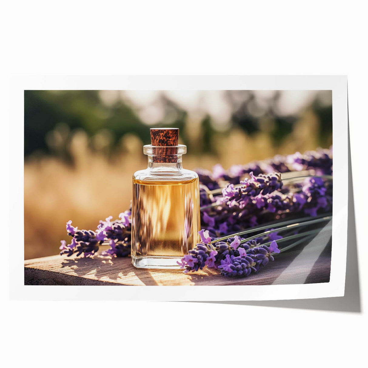 Lavender botanical wall art print showcasing intricate floral designs in soft purple and green hues, rolled and ready for framing, enhancing home decor.