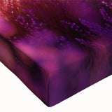 Close-up of a botanical wall art design featuring vibrant lavender flowers on stretched canvas, showcasing intricate details and rich colors, ideal for home decor.