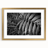 Botanical wall art collection featuring an elegant gold frame and mat, showcasing vibrant floral and leaf designs against a crisp white background, ideal for home decor.