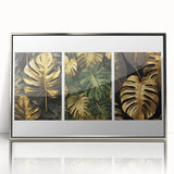 Framed botanical wall art featuring a collection of vibrant flowers and leaves in a silver-acrylic finish, perfect for enhancing modern home decor.