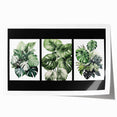 Botanical wall art print showcasing an intricate design of colorful flowers and leaves, rolled for easy storage and display, perfect for home decor.