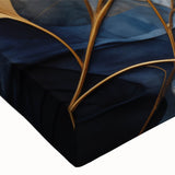 Close-up of a vibrant botanical wall art design featuring colorful flowers and leaves on stretched canvas, ideal for home decor and nature-inspired spaces. This artwork showcases intricate details and vivid colors, adding a refreshing touch to any room.