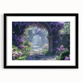 Framed botanical wall art featuring a vibrant lilac design, showcasing intricate floral details and a sleek black frame, ideal for home decor enhancement.