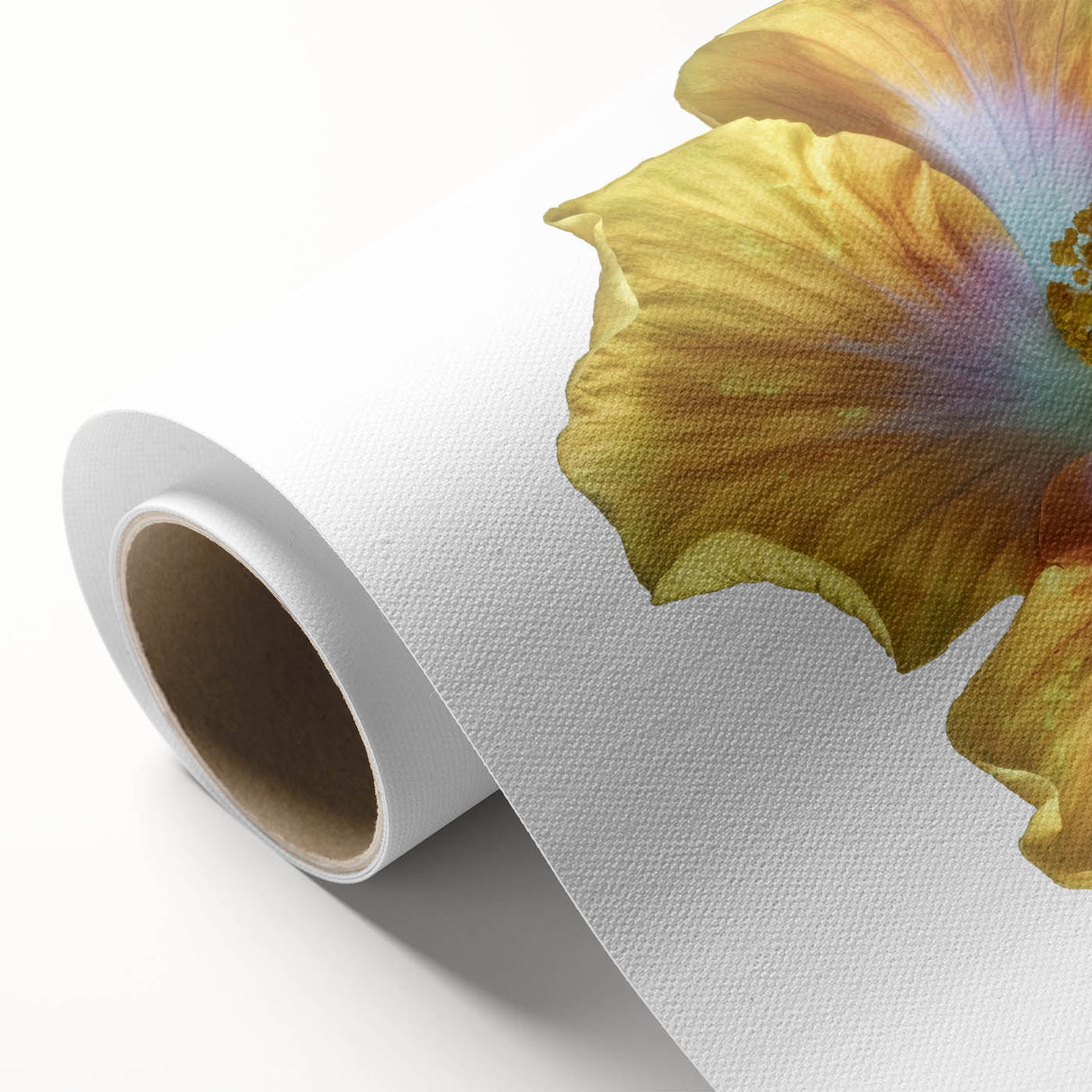 Botanical wall art featuring a stunning lily design on rolled canvas, showcasing vibrant colors and intricate details, perfect for home decor or gifting.