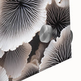 Close-up of a vibrant botanical wall art design featuring marine plants in vivid colors, ideal for home decor and nature enthusiasts, printed on acrylic glass.