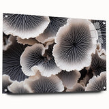 Botanical wall art showcasing a vibrant marine plant design, set in an acrylic glass frame with pin attachments, ideal for enhancing modern home decor.