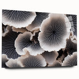 Side view of a botanical marine plants wall art design printed on acrylic glass, showcasing vibrant colors and intricate details of underwater flora, ideal for coastal decor.