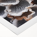 Botanical wall art design showcasing vibrant marine plants on a rolled canvas, ideal for coastal decor. The artwork features intricate details and rich colors.