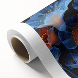Botanical wall art design showcasing vibrant marine plants and flowers in rich colors on rolled canvas, ideal for home decor and nature lovers. Perfectly packaged for safe delivery.