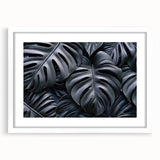 Botanical wall art featuring a Monstera plant design, framed with a white mat for a modern aesthetic, ideal for home decor that enhances natural themes.