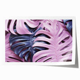 Botanical wall art print featuring a vibrant Monstera leaf design, showcasing lush green shades on high-quality paper, perfect for home decor or plant enthusiasts.