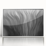 Framed wall art showcasing a botanical design featuring vibrant flowers and mushrooms, presented in a sleek white frame, ideal for home decor enhancement.