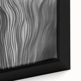 Close-up view of a framed botanical wall art featuring colorful flowers and mushrooms on canvas, showcasing intricate details and vibrant hues, perfect for home decor.