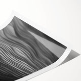 Botanical wall art print featuring vibrant flowers and detailed mushrooms on a textured background, showcasing nature's beauty in a rolled format for easy display.