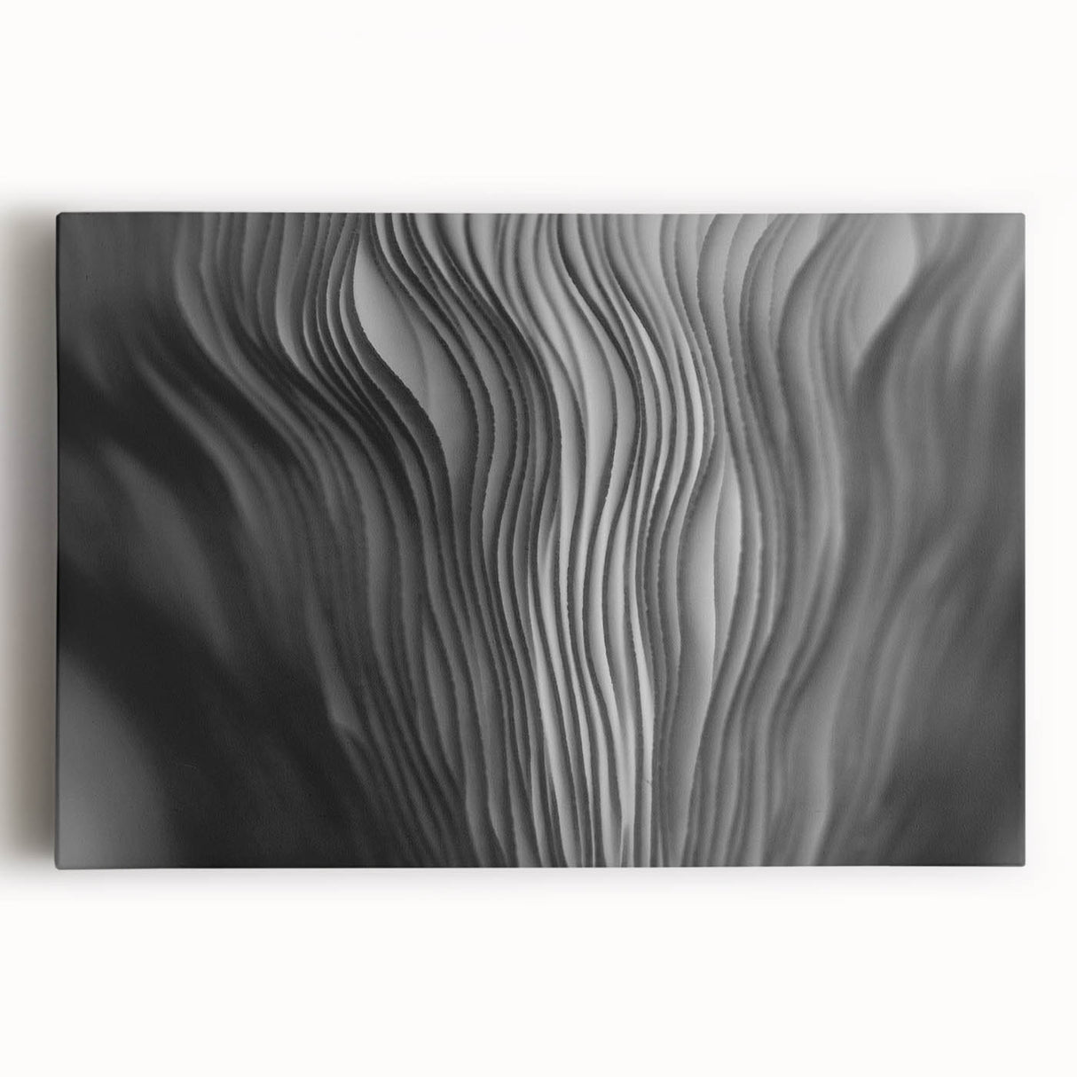 Botanical wall art featuring a vibrant mushroom design on stretched canvas, showcasing intricate details and rich colors, perfect for nature-themed decor.