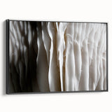 Framed wall art featuring a botanical design of colorful flowers and mushrooms on a black background, showcasing intricate details and a modern aesthetic suitable for home decor.