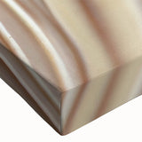 Close-up of a vibrant botanical wall art design showcasing colorful flowers and mushrooms on stretched canvas, ideal for home decor and nature lovers.