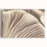 Botanical wall art featuring a vibrant mushroom design on stretched canvas, showcasing intricate details and vivid colors, perfect for nature-inspired decor.