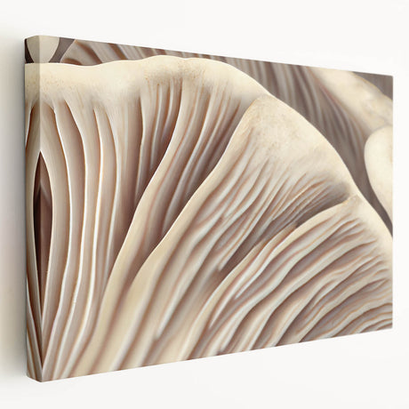 Stretched canvas showcasing a vibrant botanical design featuring colorful flowers and mushrooms, ideal for home decor and nature enthusiasts. Perfect for enhancing living spaces with a touch of artistic flair.