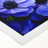 Vibrant botanical wall art featuring a detailed pansy design on rolled canvas, showcasing rich colors and intricate floral patterns, perfect for home decor.