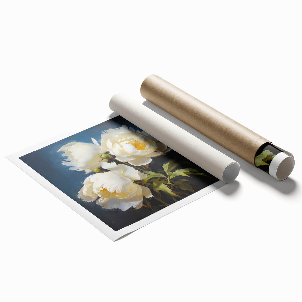 Delicate botanical wall art featuring vibrant pink peonies against a soft cream background, ideal for home decor and floral enthusiasts. Perfect for adding elegance to any room.