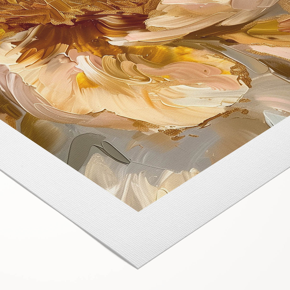 Botanical peony wall art design on rolled canvas, showcasing vibrant pink and green hues, ideal for home decor and floral-themed interiors.