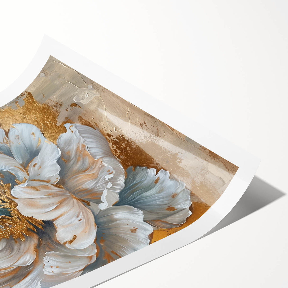 Peony floral wall art print showcasing vibrant pink and white blossoms against a soft pastel background, perfect for home decor or botanical-themed interiors.
