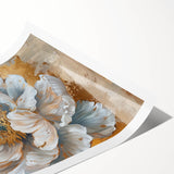 Peony floral wall art print showcasing vibrant pink and white blossoms against a soft pastel background, perfect for home decor or botanical-themed interiors.