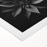 Botanical wall art featuring vibrant red poinsettia flowers on a rolled canvas, showcasing intricate details and textures, perfect for holiday home decor.