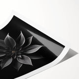 Vibrant botanical poinsettia wall art design showcasing intricate floral patterns and rich colors, rolled and ready for display in a stylish home decor setting.