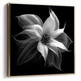 Framed wall art featuring a botanical poinsettia design in vibrant reds and greens, elegantly displayed in a stylish silver and gold frame, perfect for home decor.