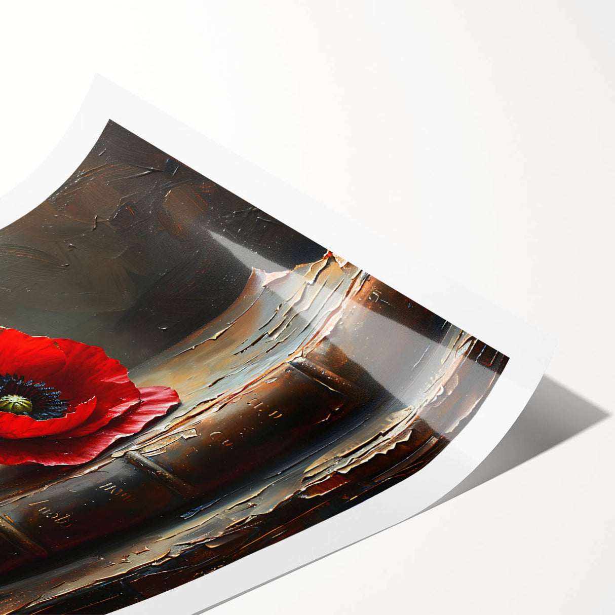 Vibrant botanical poppy wall art print showcasing detailed floral illustrations in vivid colors, rolled and ready for framing. Ideal for home decor enthusiasts.