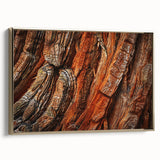 Framed wall art collection showcasing a botanical design featuring redwood trees and colorful flowers. The piece has a gold frame, enhancing its elegance and charm. Perfect for adding a natural aesthetic to home decor.