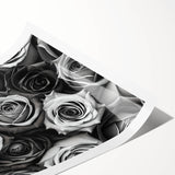 Botanical rose wall art print featuring a delicate pink rose design on a soft, textured background, perfect for home decor or floral-themed interiors.