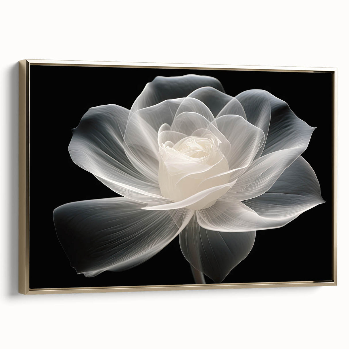 Framed botanical rose wall art collection showcasing elegant gold accents on a textured canvas, perfect for enhancing modern home decor.