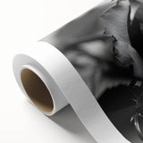 Botanical wall art featuring an intricate rose design on rolled canvas, showcasing vibrant colors and fine details, perfect for home decor and floral enthusiasts.