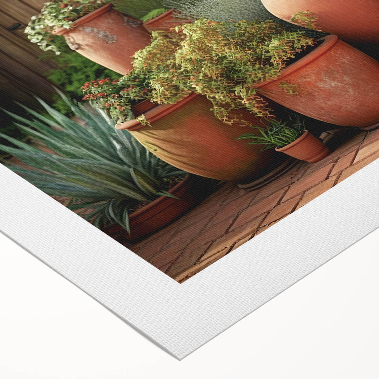 Vibrant botanical wall art showcasing a variety of colorful succulents in a modern design, printed on high-quality rolled canvas, ideal for home décor.