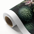 Vibrant botanical wall art collection featuring a variety of colorful succulents on rolled canvas, ideal for home decor, showcasing intricate details and textures.