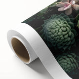 Vibrant botanical wall art collection featuring a variety of colorful succulents on rolled canvas, ideal for home decor, showcasing intricate details and textures.