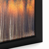 Close-up of a framed botanical wall art piece showcasing vibrant flowers and intricate tree designs, perfect for enhancing home decor with a natural aesthetic.