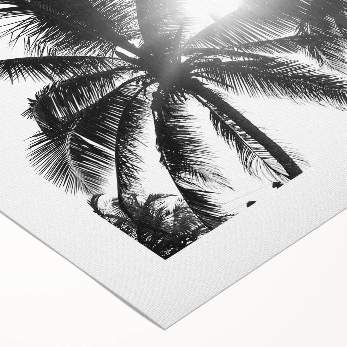 Botanical wall art design showcasing vibrant flowers and trees on a rolled canvas, ideal for home decor, thoughtfully packaged in a protective cardboard tube.