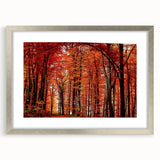 Botanical wall art collection featuring eight beautifully framed prints of various flowers and trees, set in a sleek silver frame with a white mat, enhancing any decor.