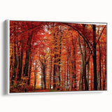 Framed wall art collection showcasing botanical trees design with vibrant colors and intricate details, elegantly displayed against a white background.