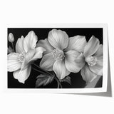 Vibrant tropical floral wall art featuring a botanical design with lush green leaves and colorful flowers, perfect for adding a touch of nature to home decor.