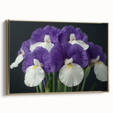 Tropical botanical flower design wall art featuring vibrant colors and intricate details, framed in gold, ideal for enhancing modern decor. Perfect for nature lovers.